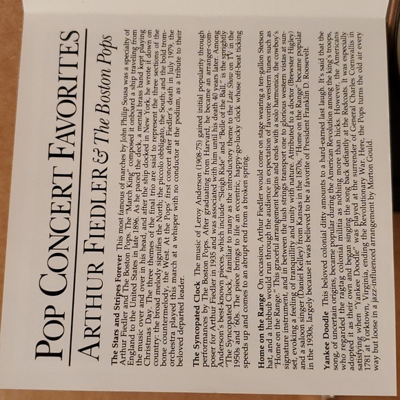 2/$8 ๐ผ Arthur Fielder & The Boston Pops Pop Concert Favorites CD ๐ป ๐บ - Picture 5 of 9